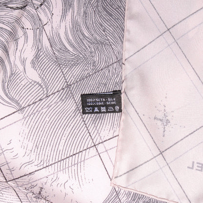 Chanel Silk Lion CC Scarf Light Pink 5 of 9