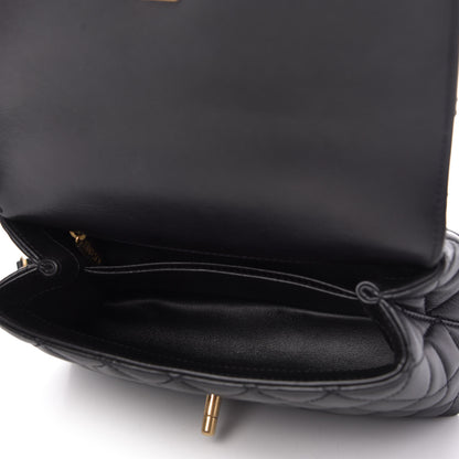 Chanel Calfskin Strass Quilted Mini Coco Handle Flap Black 5 of 10