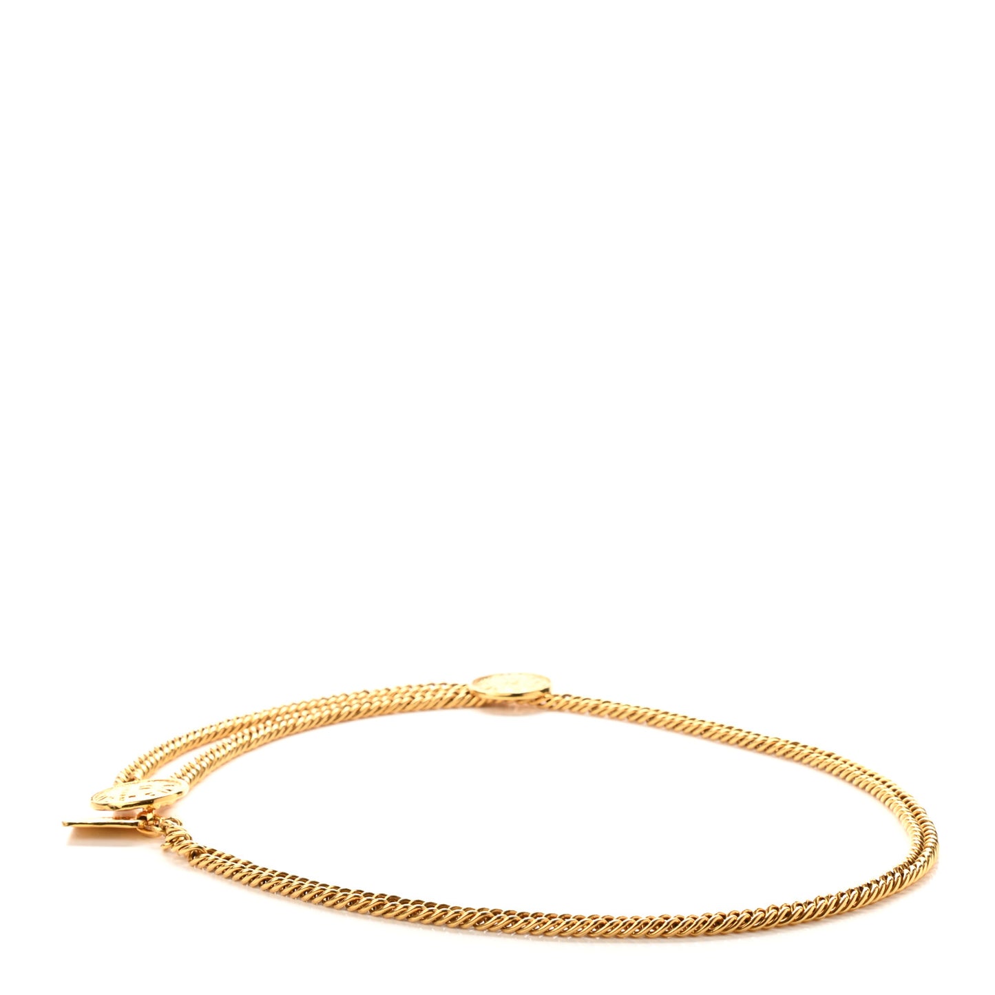Chain CC Rue Cambon Medallion Belt Gold