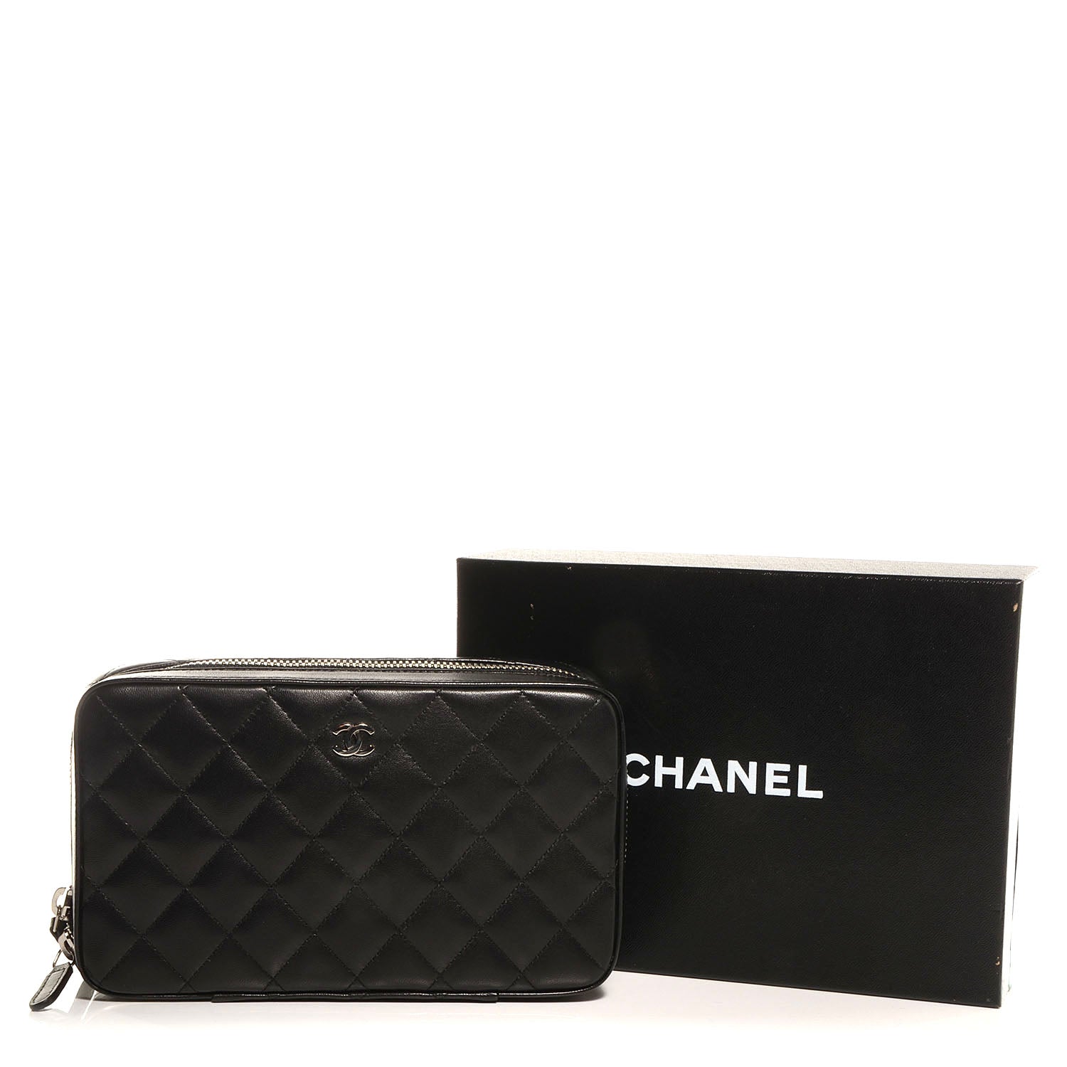 Chanel Lambskin Quilted Jewelry Case Black 5 of 8