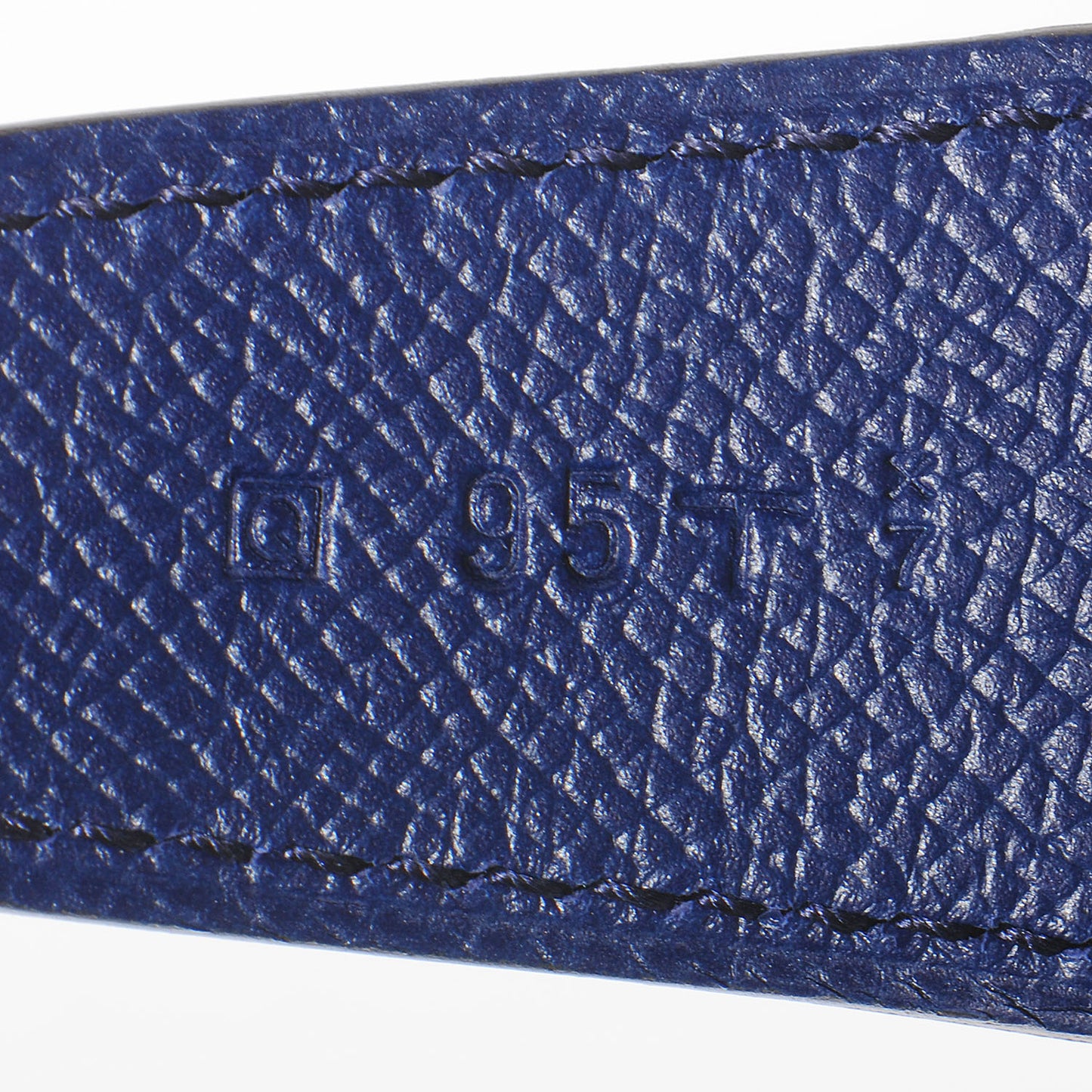 Swift Epsom Reversible Brushed Constance 32mm H Belt 95 Malachite Bleu Sapphire