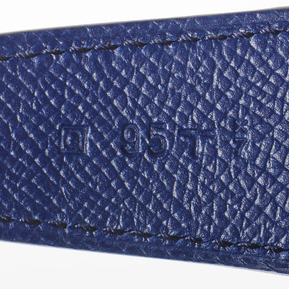 Hermes Swift Epsom Reversible Brushed Constance 32mm H Belt 95 Malachite Bleu Sapphire 9 of 9