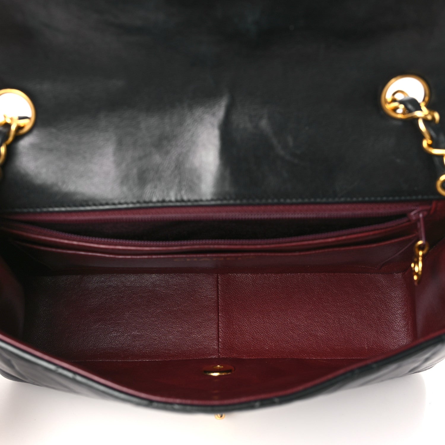 Chanel Lambskin Quilted Medium Single Flap Black 5 of 9