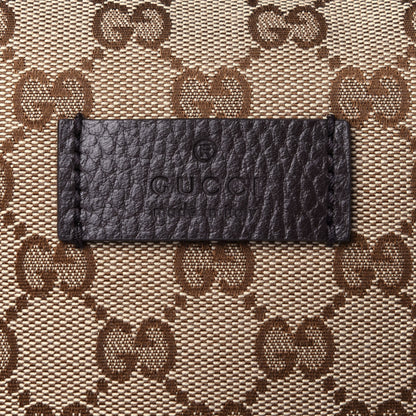 Gucci Monogram Dollar Calfskin Boston Duffle Bag Beige Ebony Testa di Moro Marrone Scuro 12 of 12