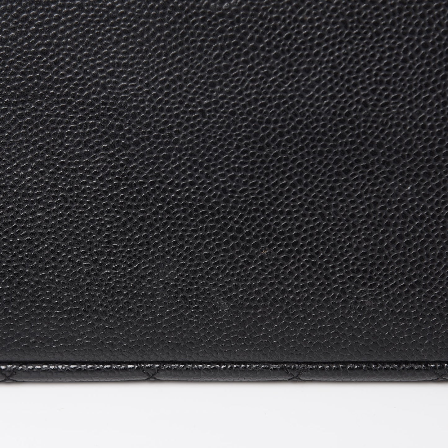 Caviar Quilted Grand Shopping Tote GST Black
