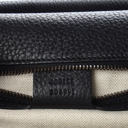 Gucci Calfskin Feline Medium GG Marmont Top Handle Bag Black 6 of 14