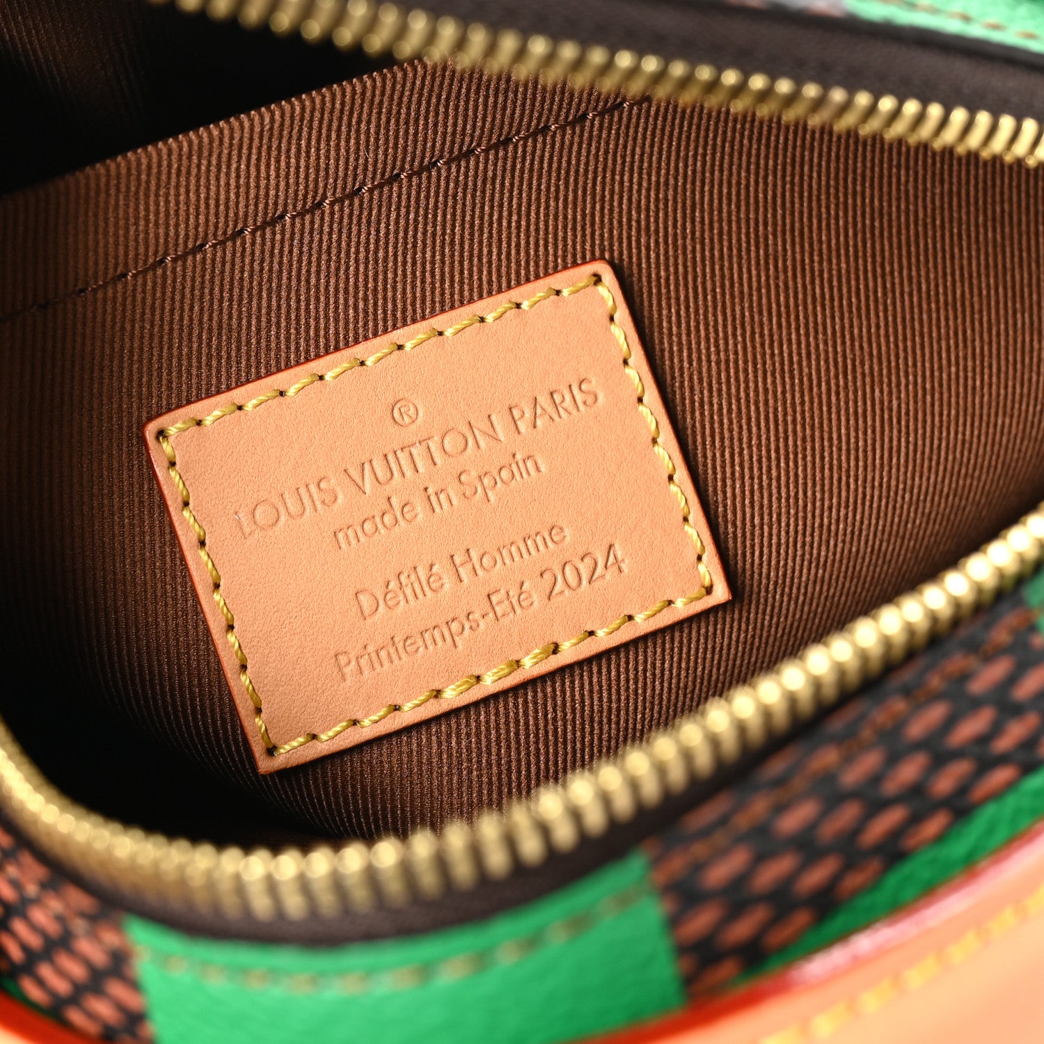 Louis Vuitton Damier Pop Chess Messenger Green 6 of 9