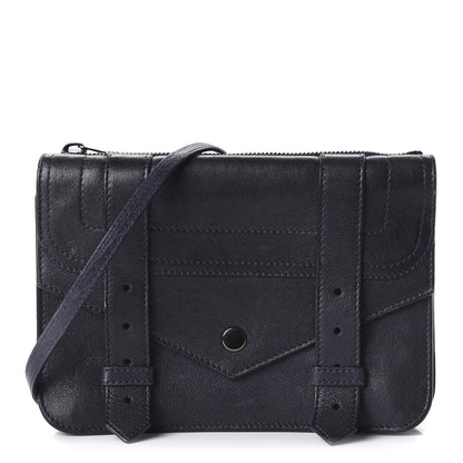 Proenza Schouler Lambskin PS1 Large Chain Wallet Midnight 1 of 11