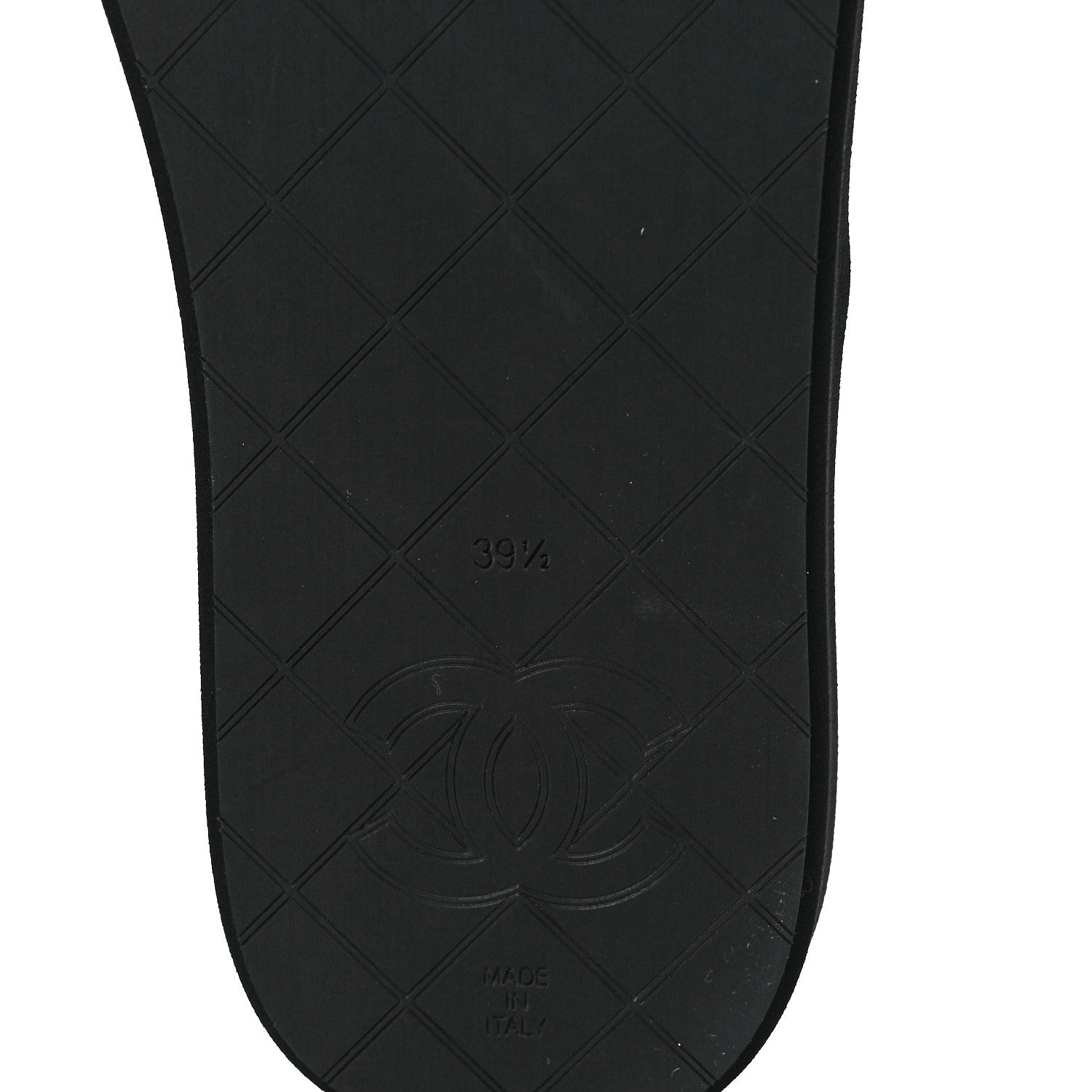 Chanel Lambskin Quilted Padded Charms Thong Sandals 39.5 Black 6 of 8