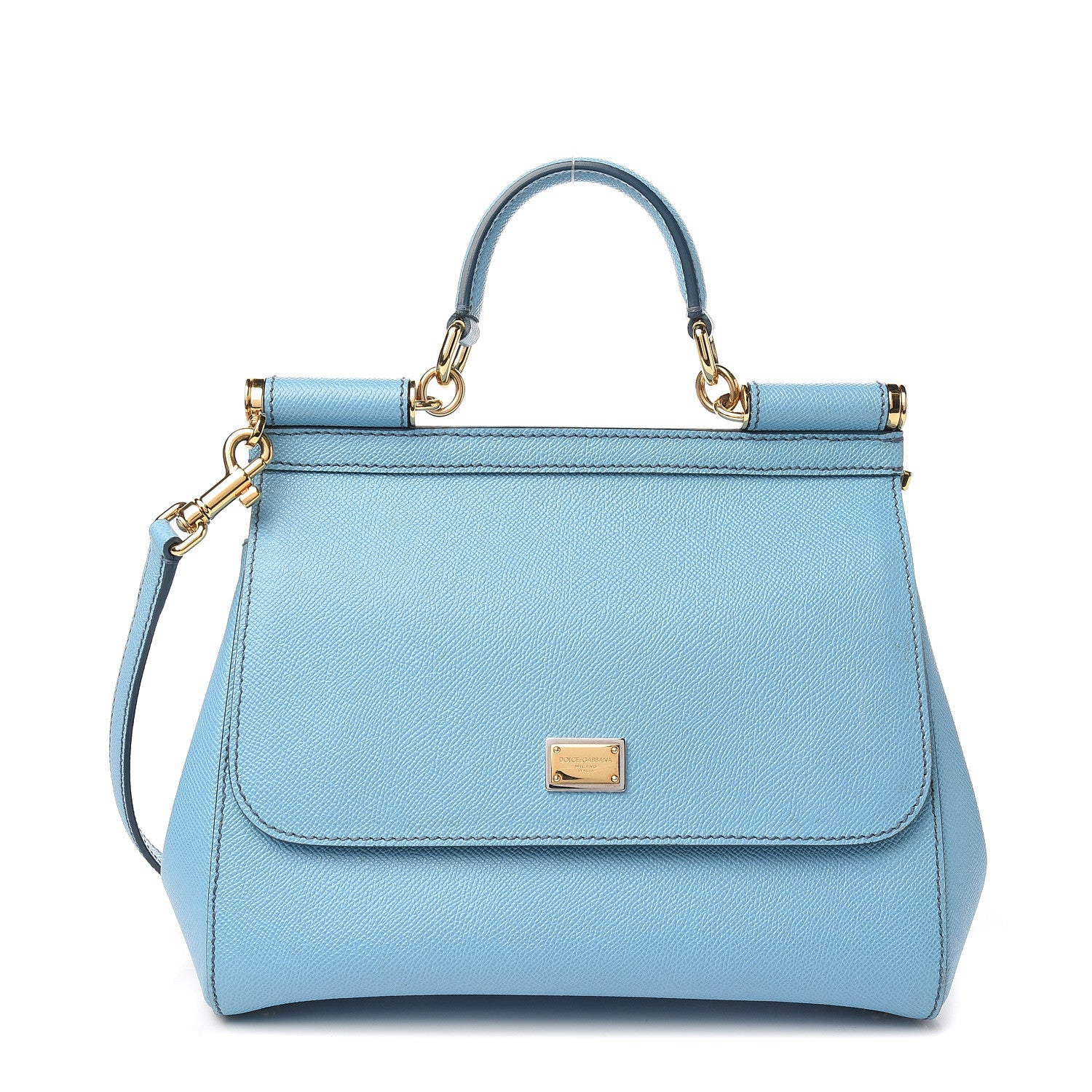 Dolce & Gabbana Dauphine Medium Miss Sicily Satchel Celeste 1 of 12