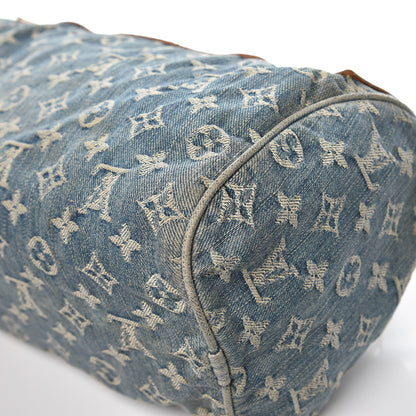 Louis Vuitton Monogram Denim Neo Speedy Blue 10 of 18
