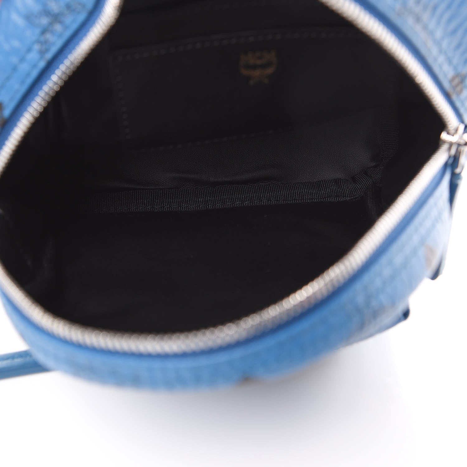 MCM Visetos Side Stud X-Mini Stark Bebe Boo Backpack Munich Blue 5 of 8