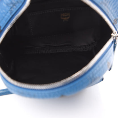 MCM Visetos Side Stud X-Mini Stark Bebe Boo Backpack Munich Blue 5 of 8
