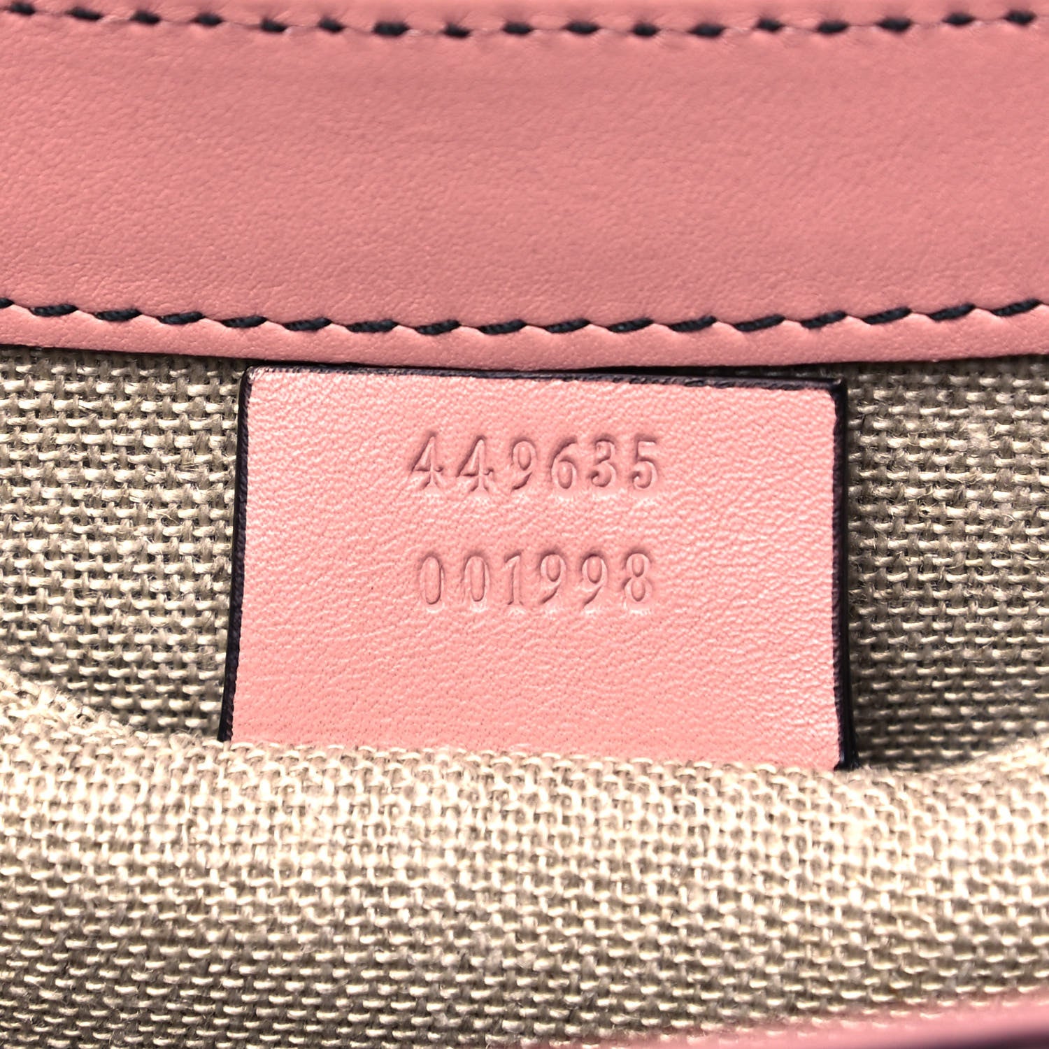 Gucci Microguccissima Medium Emily Chain Shoulder Bag Soft Pink 9 of 9