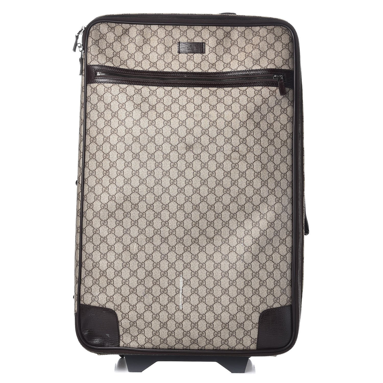 Gucci GG Plus Monogram Large Web Trolley Brown 1 of 26