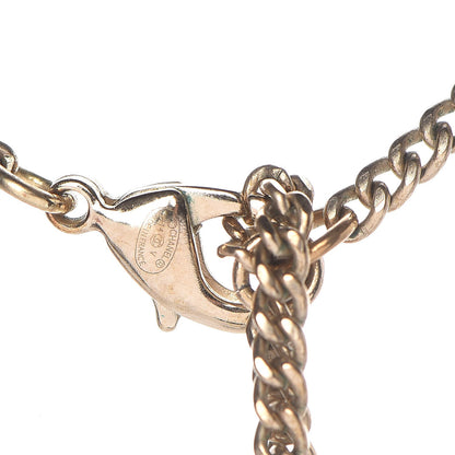 Chanel Crystal Pearl Camellia Necklace Gold 6 of 6