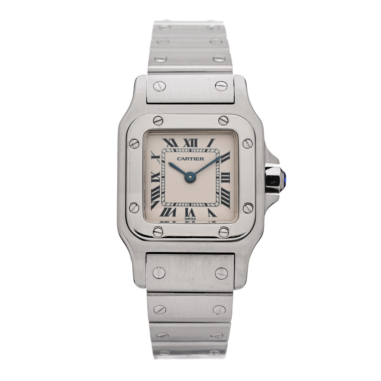 Stainless Steel 24mm Santos de Cartier Galbee Quartz Watch