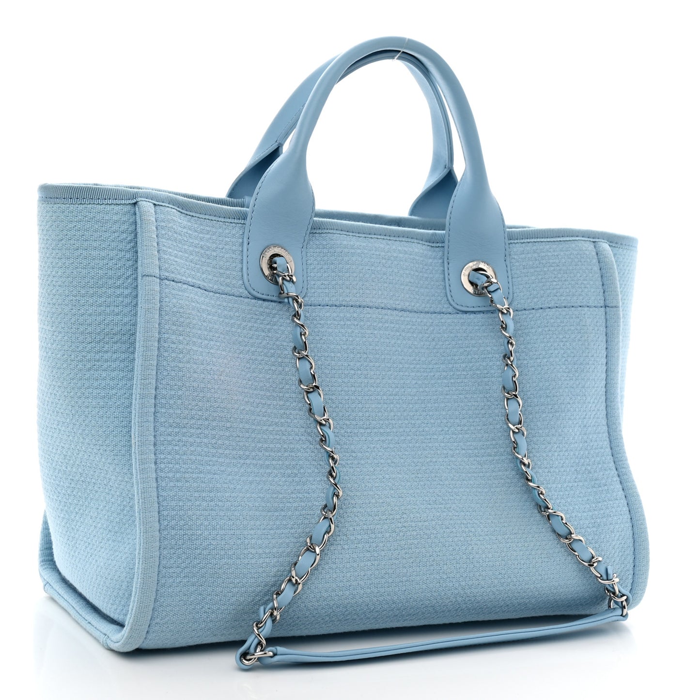 Mixed Fibers Small Deauville Tote Light Blue