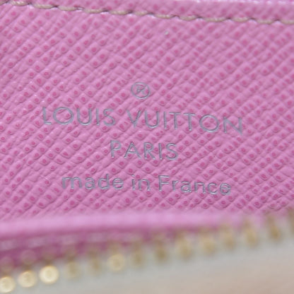 Louis Vuitton Monogram Multicolor Zippy Coin Purse Wallet White Litchi 7 of 8