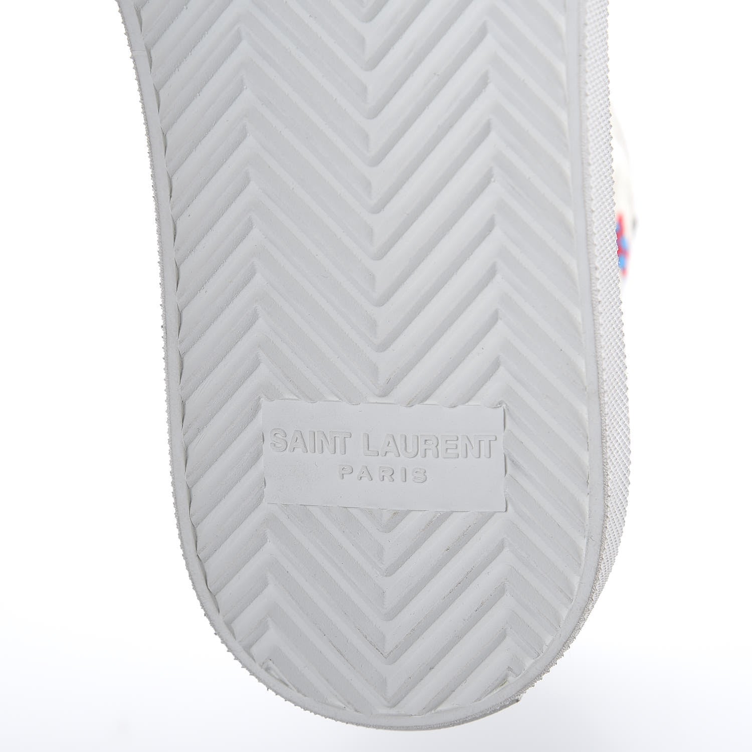 Saint Laurent Canvas Fun-Star Print Mens Bedford Hightop Sneakers 35.5 Cream 6 of 8
