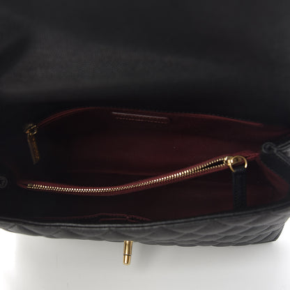 Chanel Caviar Quilted Small Coco Handle Flap Black 6 of 11
