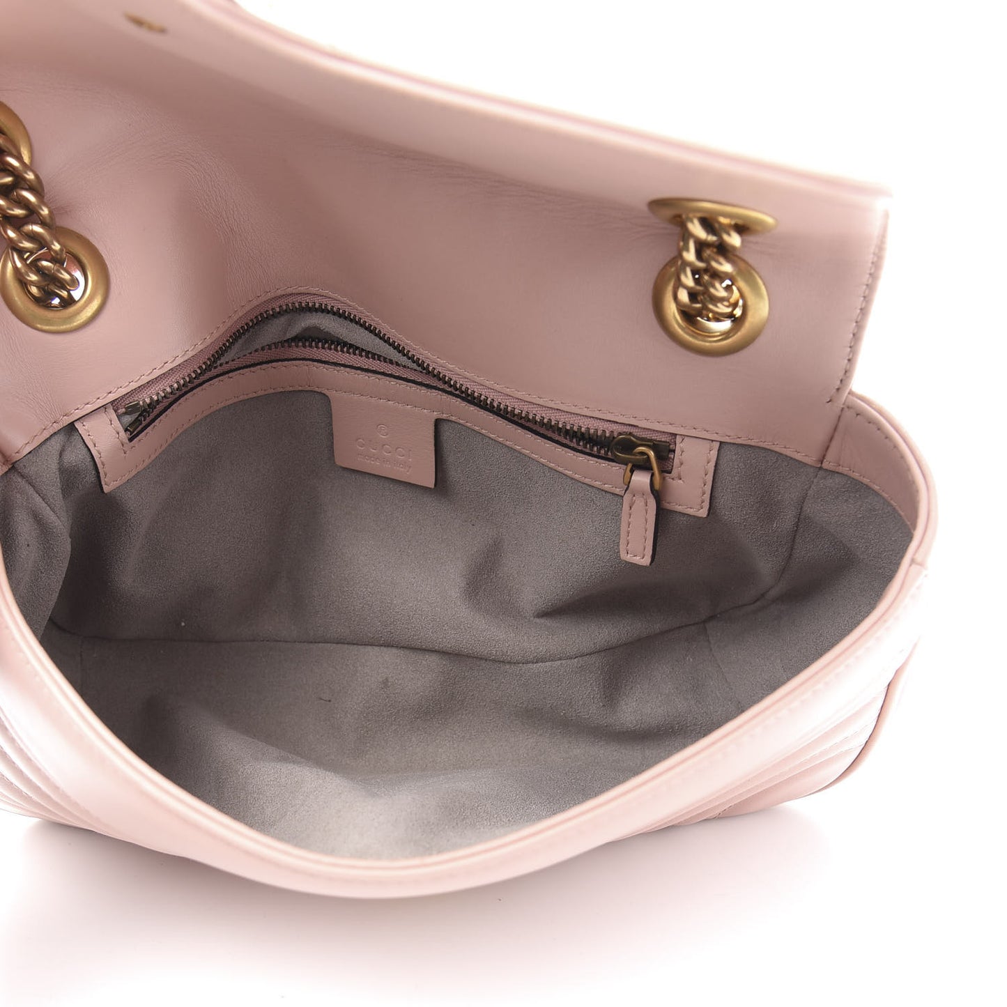 Calfskin Matelasse Small GG Marmont Shoulder Bag Perfect Pink