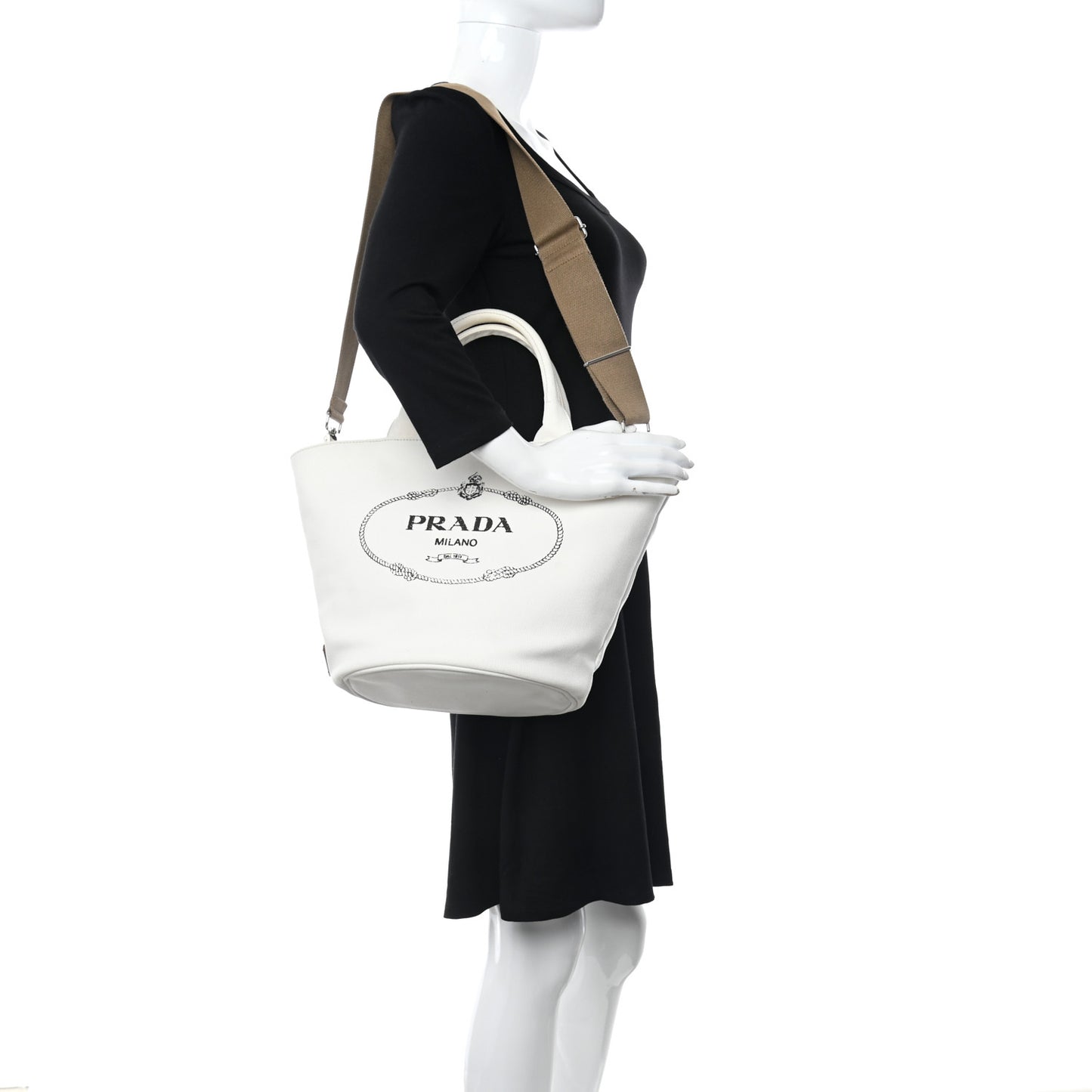 Canapa Logo Bucket Tote White