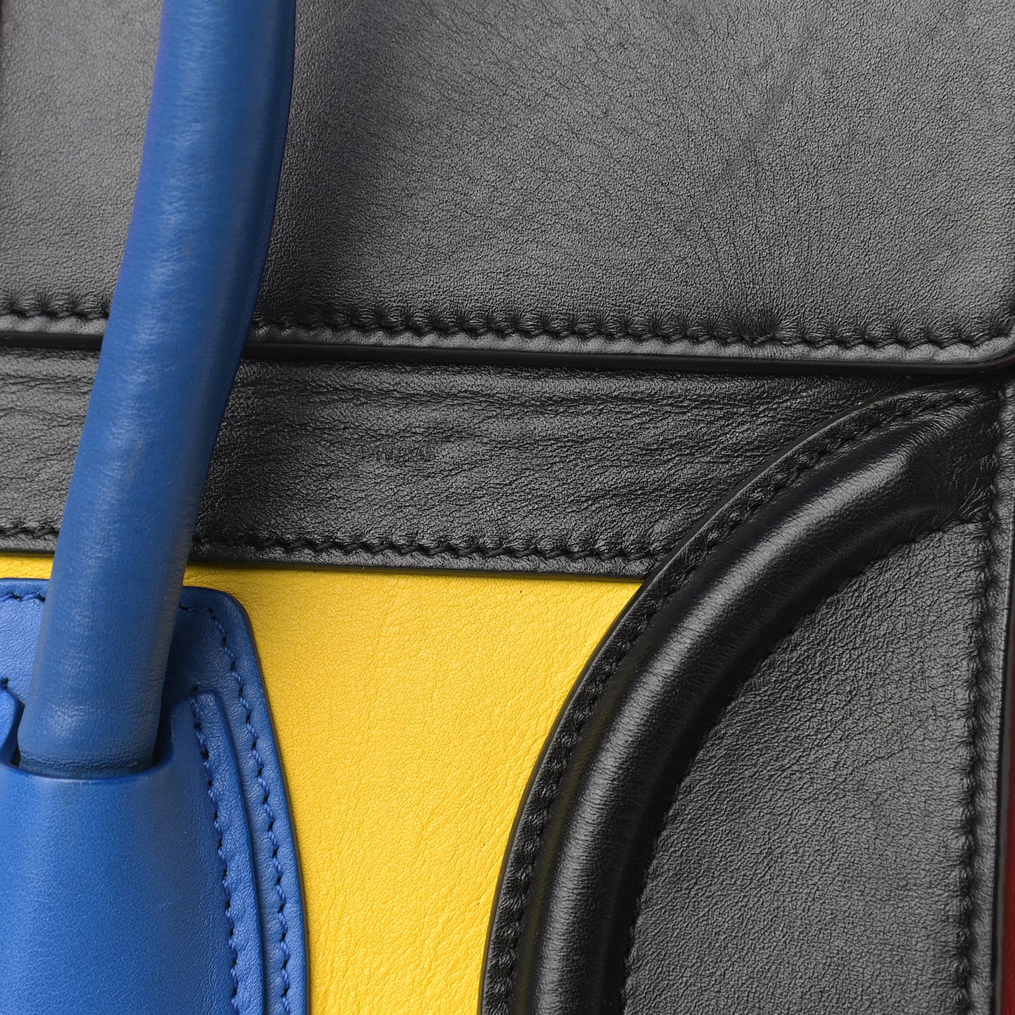 Smooth Calfskin Mini Tri-Color Luggage Sunflower