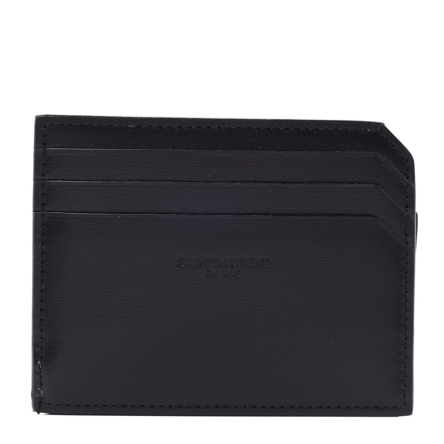 Calfskin Card Case Black