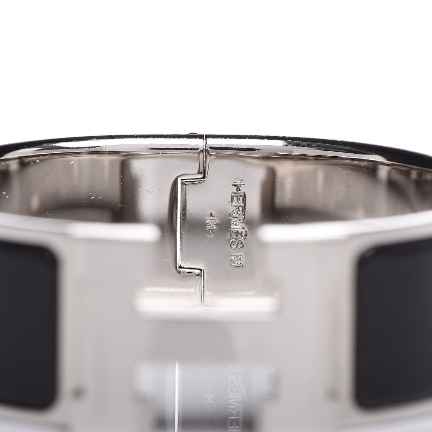Enamel Wide Clic Clac H Bracelet PM Black