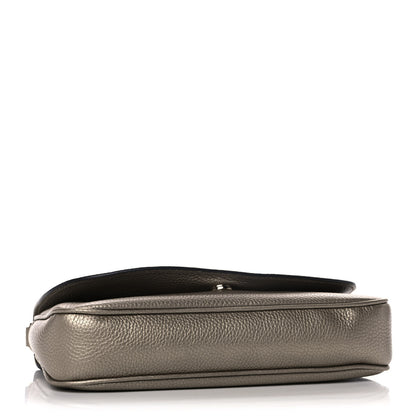 Gucci Metallic Pebbled Calfskin Medium Soho Flap Crossbody Golden Beige 4 of 11