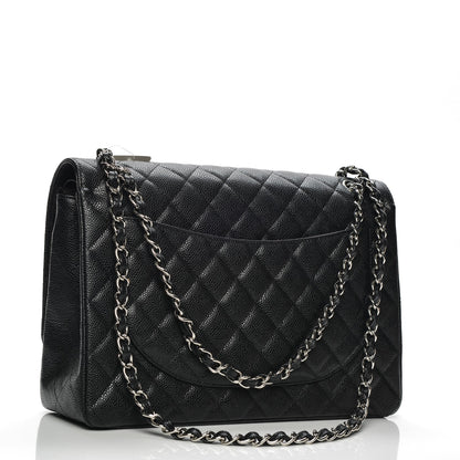 Chanel Caviar Quilted Maxi Double Flap Black 3 of 7