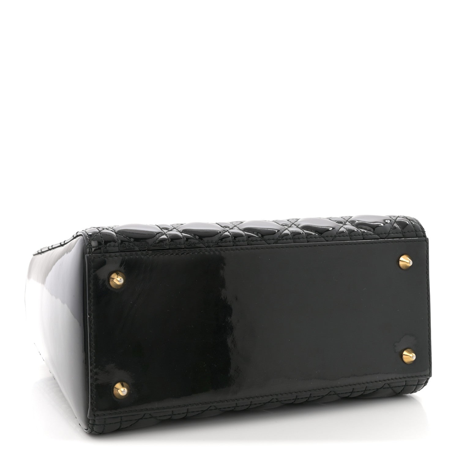 Christian Dior Patent Cannage Medium Lady Dior Black 4 of 10