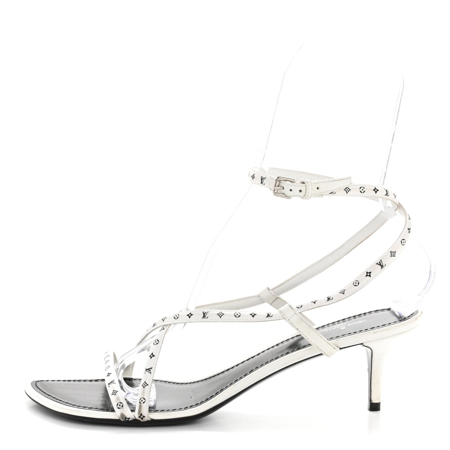 Satin Calfskin Citizen Sandal 41 White