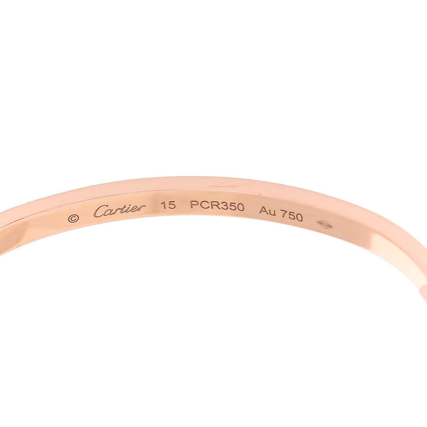 18K Pink Gold Small LOVE Bracelet 15