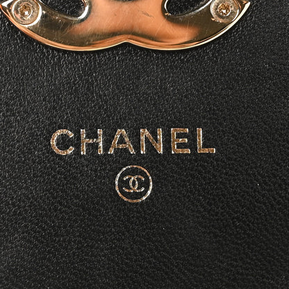 Chanel Lambskin Quilted Phone Chain Clutch Waist Bag Black 6 of 11