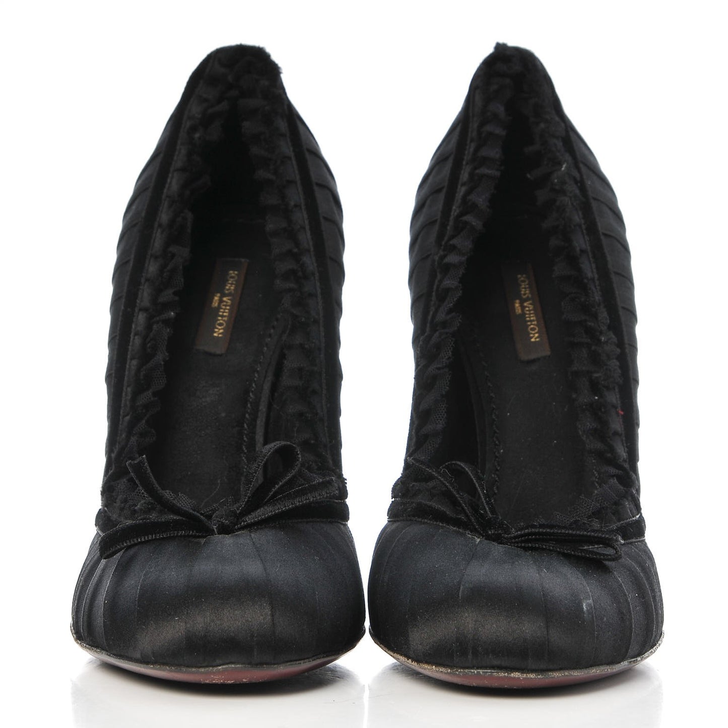 Satin Balmoral Pumps 40 Black