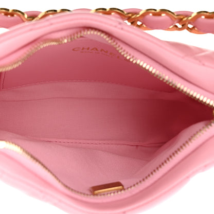 Chanel Lambskin Quilted CC Links Hobo Light Pink 5 of 11