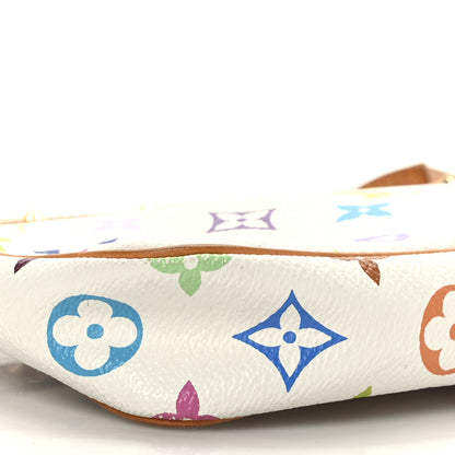 Louis Vuitton Monogram Multicolor Pochette Accessories White 8 of 9