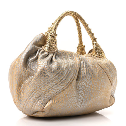 Fendi Nappa Nuvolata Bimetal Spy Oro Argento 5 of 19
