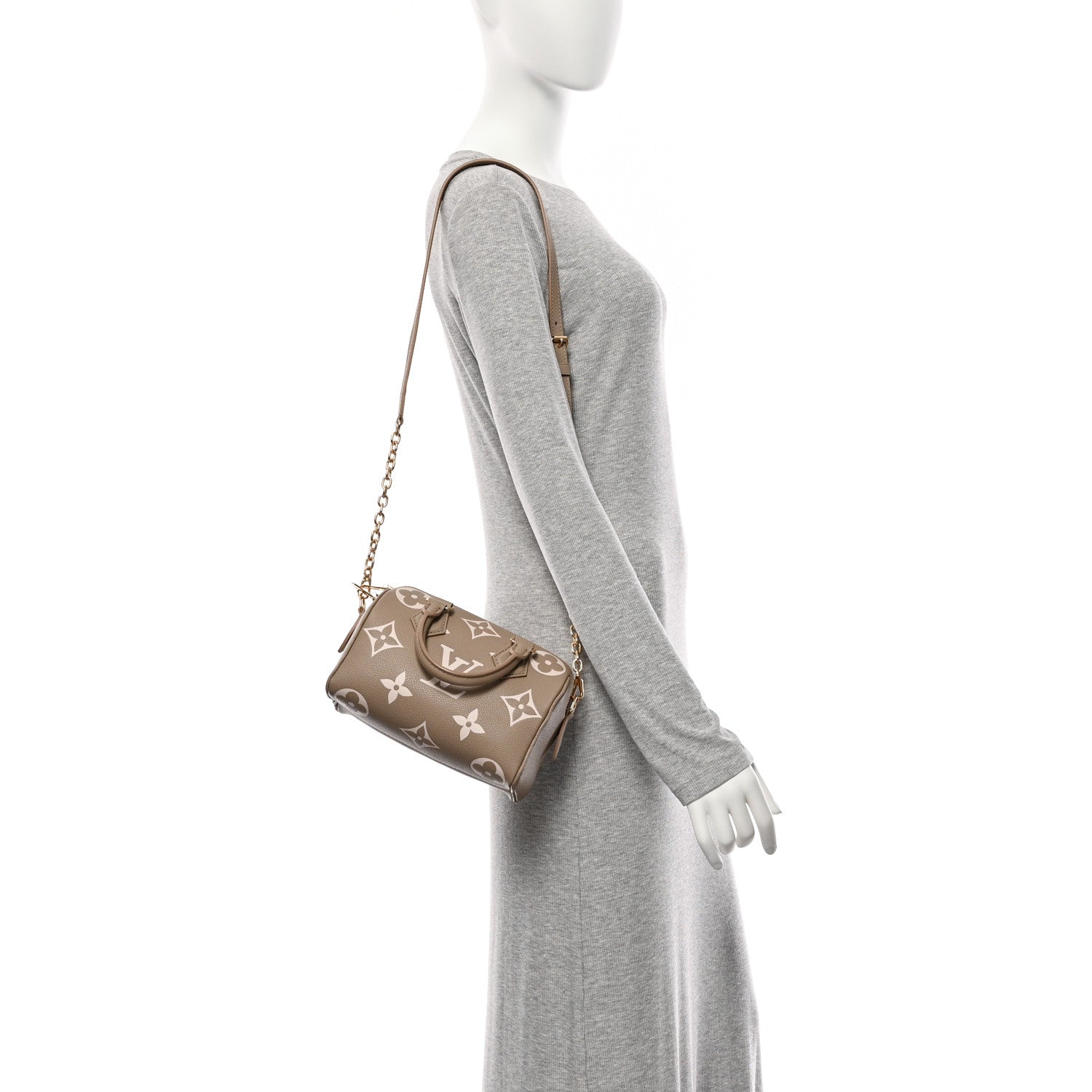 Louis Vuitton Empreinte Monogram Giant Speedy Bandouliere 20 Creme