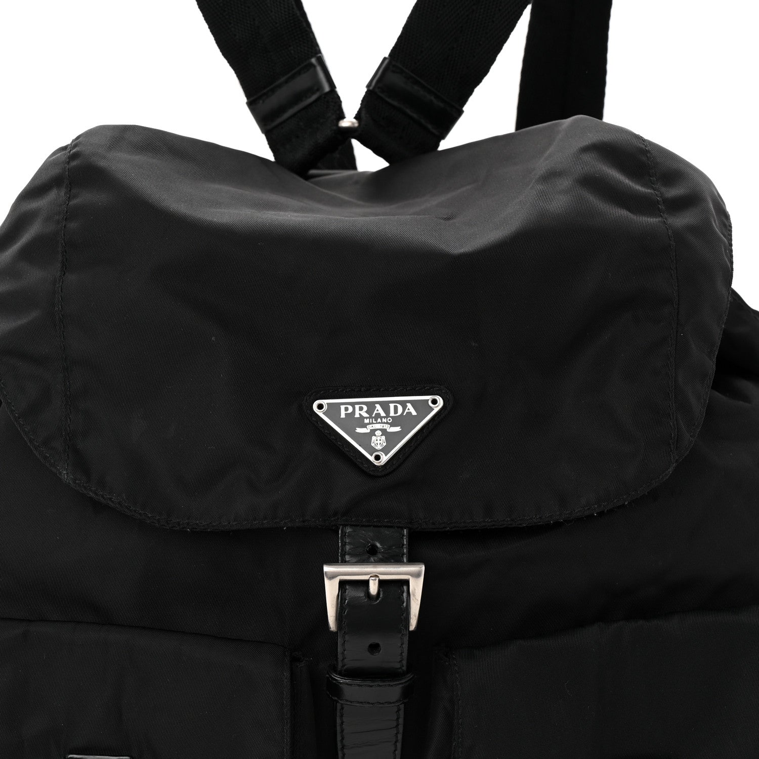 Prada Nylon Vela Medium Backpack Black 8 of 15