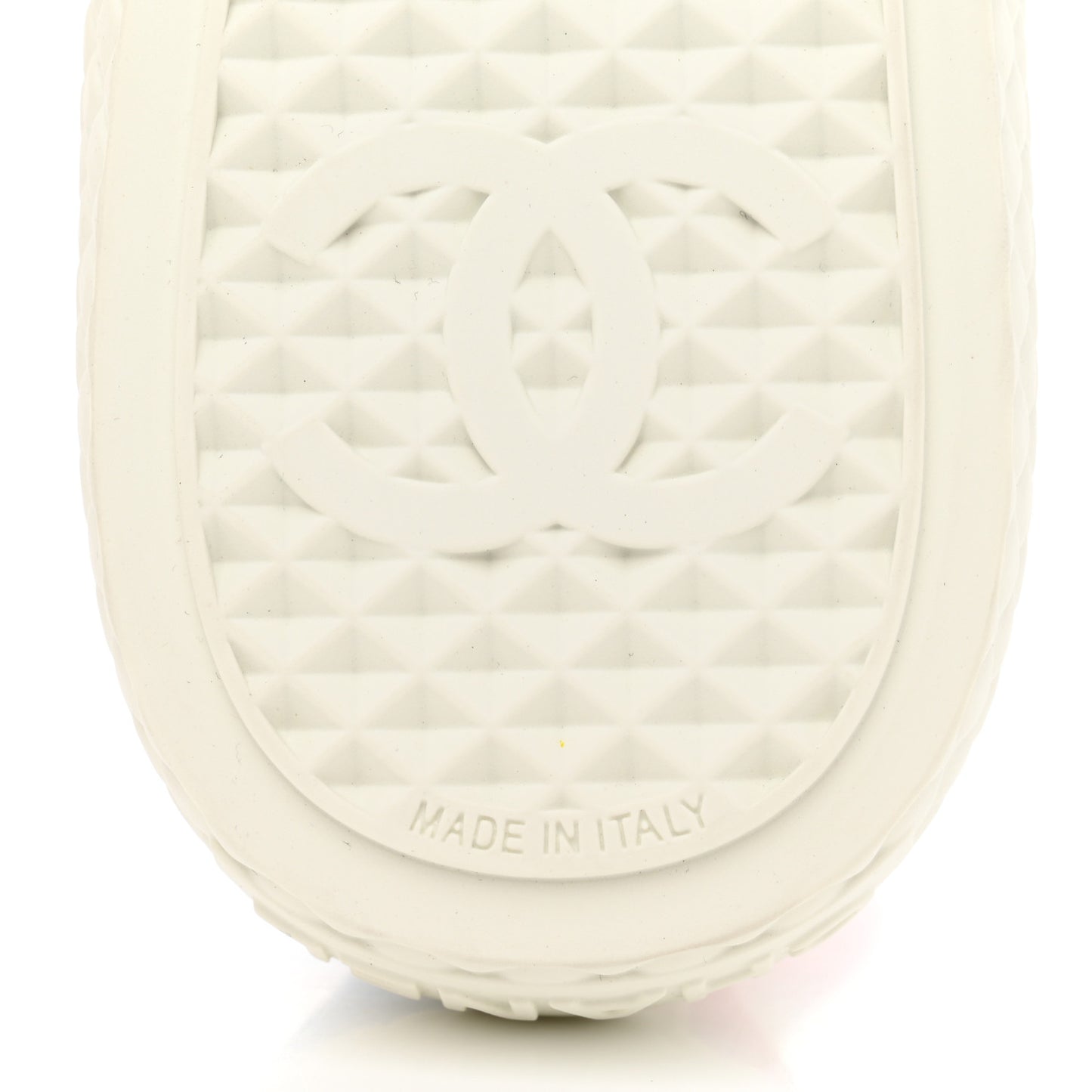 Printed Fabric Quilted Sneakers 36.5 Green Pink Blue