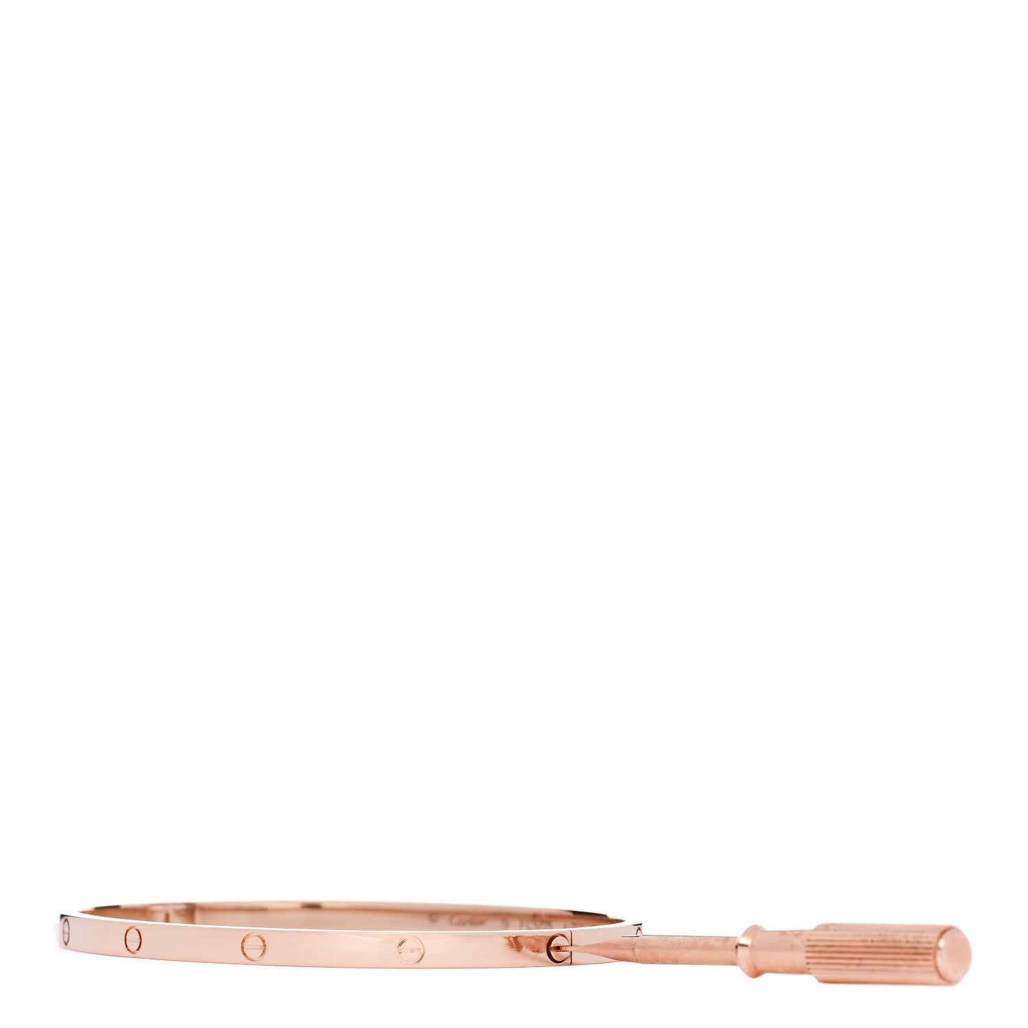 Cartier 18K Pink Gold Small LOVE Bracelet 19 3 of 7