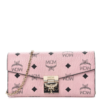 MCM Visetos Large Patricia Wallet On Chain Soft Pink 1 of 6
