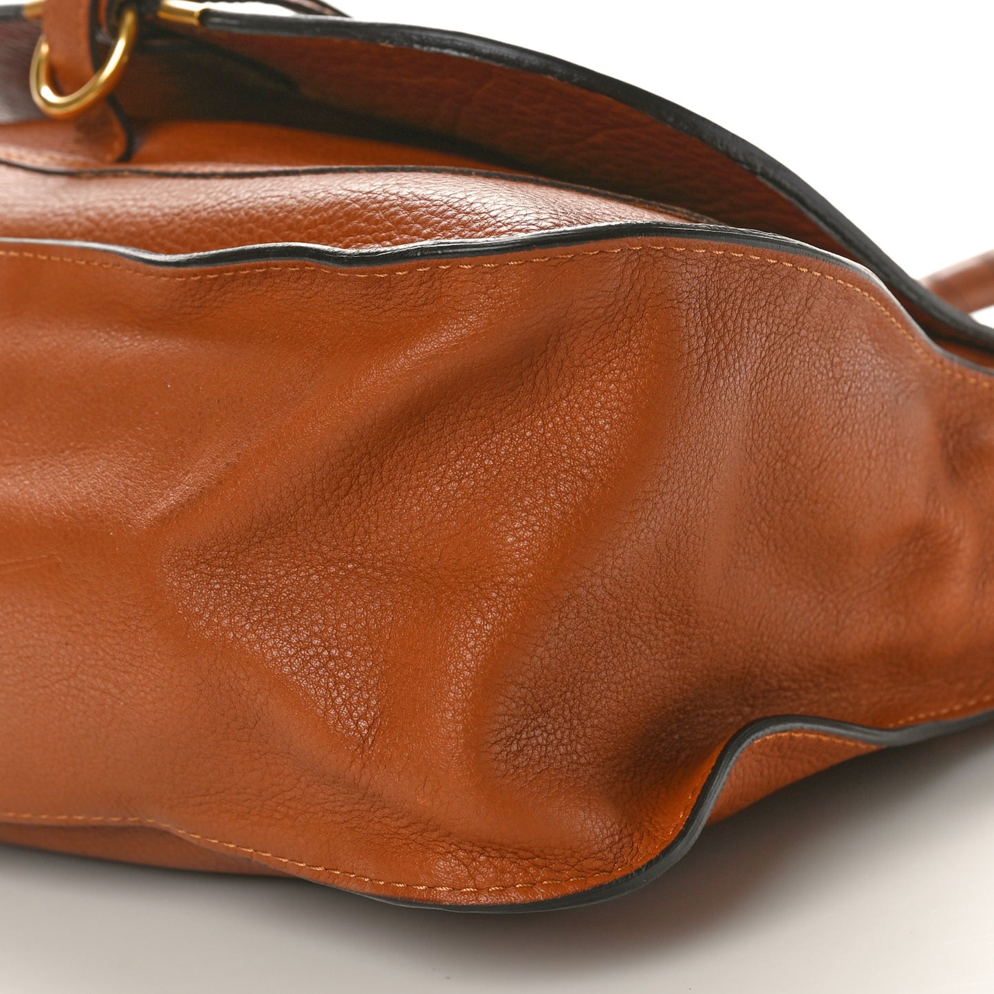 Calfskin Medium Marcie Satchel Tan