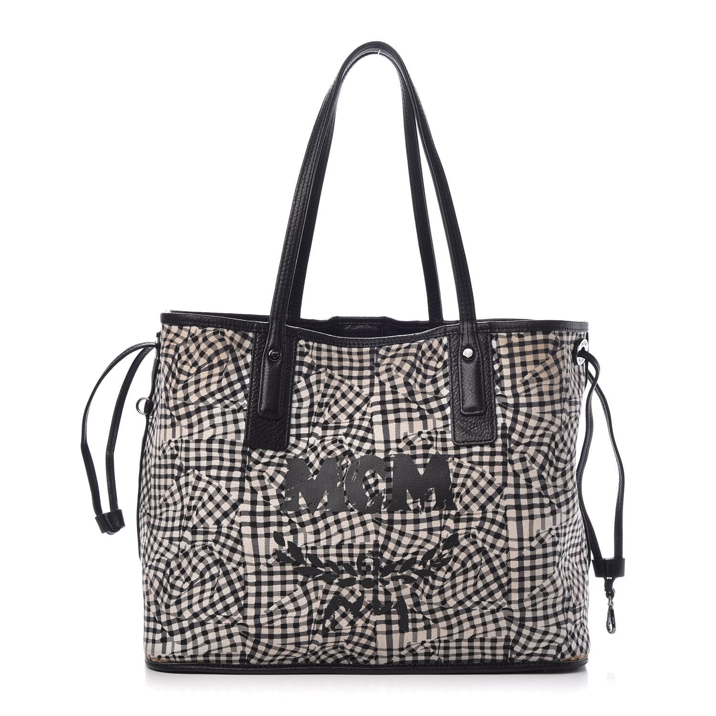 Visetos Medium Liz Reversible Shopper Tote Black