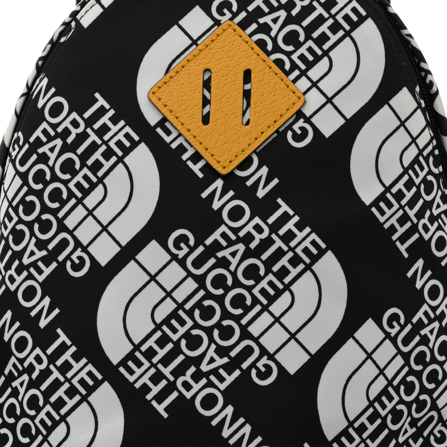 X THE NORTH FACE Econyl Nylon Medium Backpack Black Ivory New Acero Crop