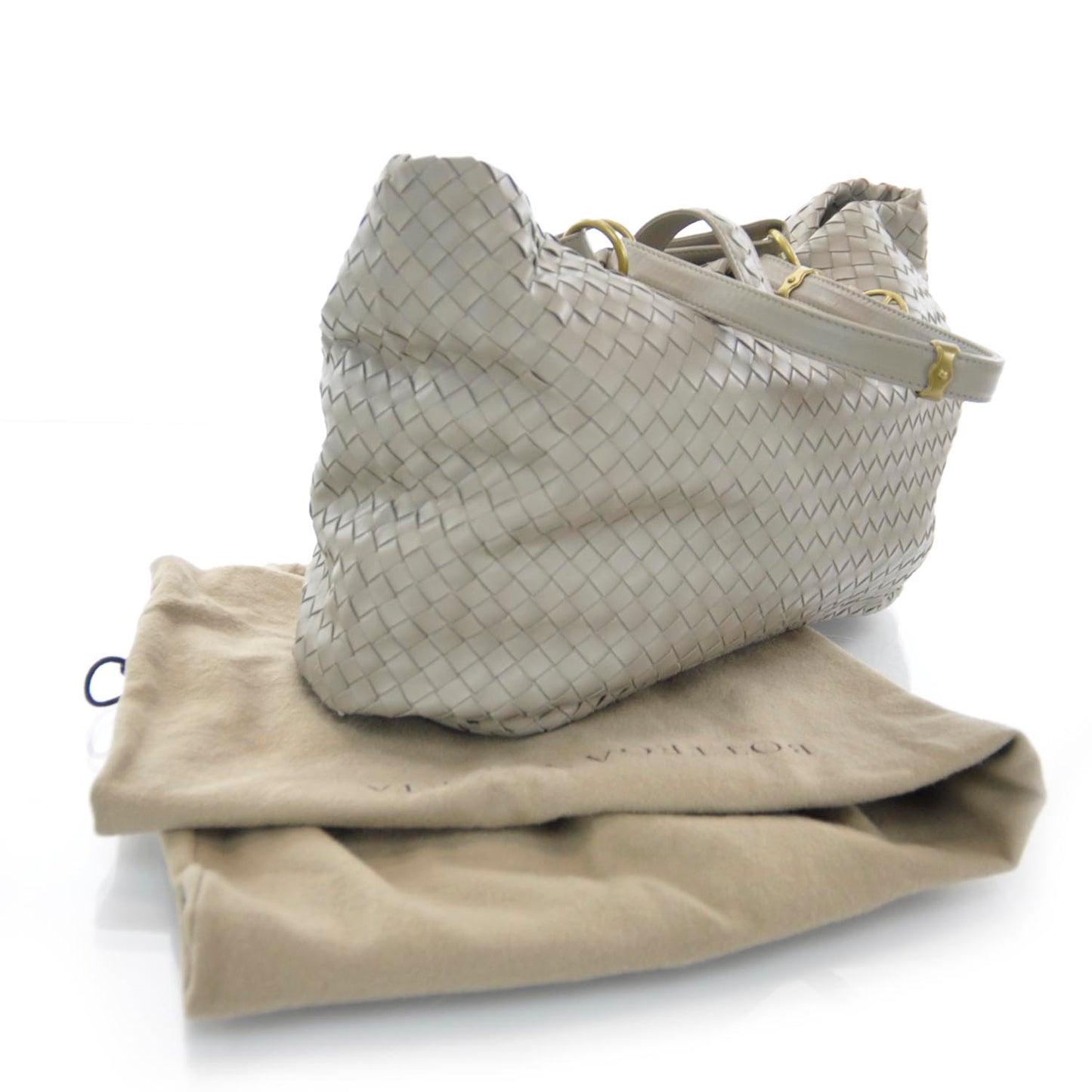 Nappa Intrecciato Large Capri Tote Limo
