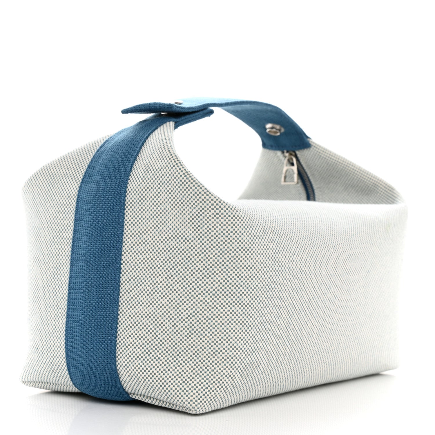 Hermes Canvas Large Bride-A-Brac Cabriole Case Bleu Nattier 3 of 7